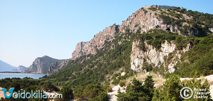 Paliokastro, View From Voidokilia Beach